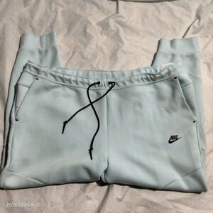 Nike Tech Fleece Joggers Men's 4XL Light Blue Tapered Pants HV0959-474 (Flaws)
